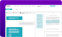 Opus 2 UI screen curve template-purple-6-curve